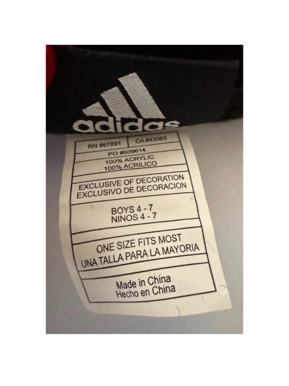 adidas fits small